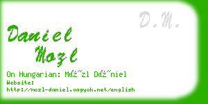 daniel mozl business card
